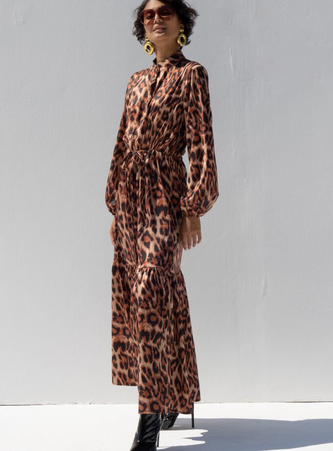 Sara Leopard Dress