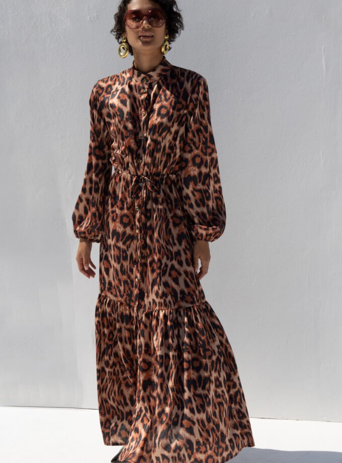 Sara Leopard Dress