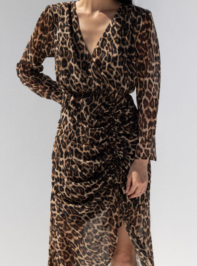 Erato Leopard Dress