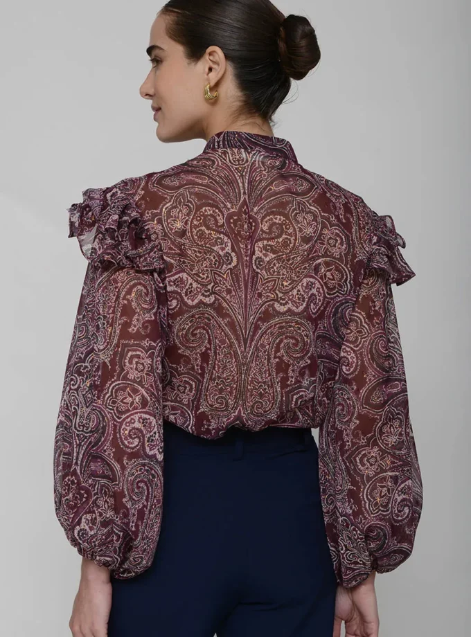 Adele Purple Print Shirt