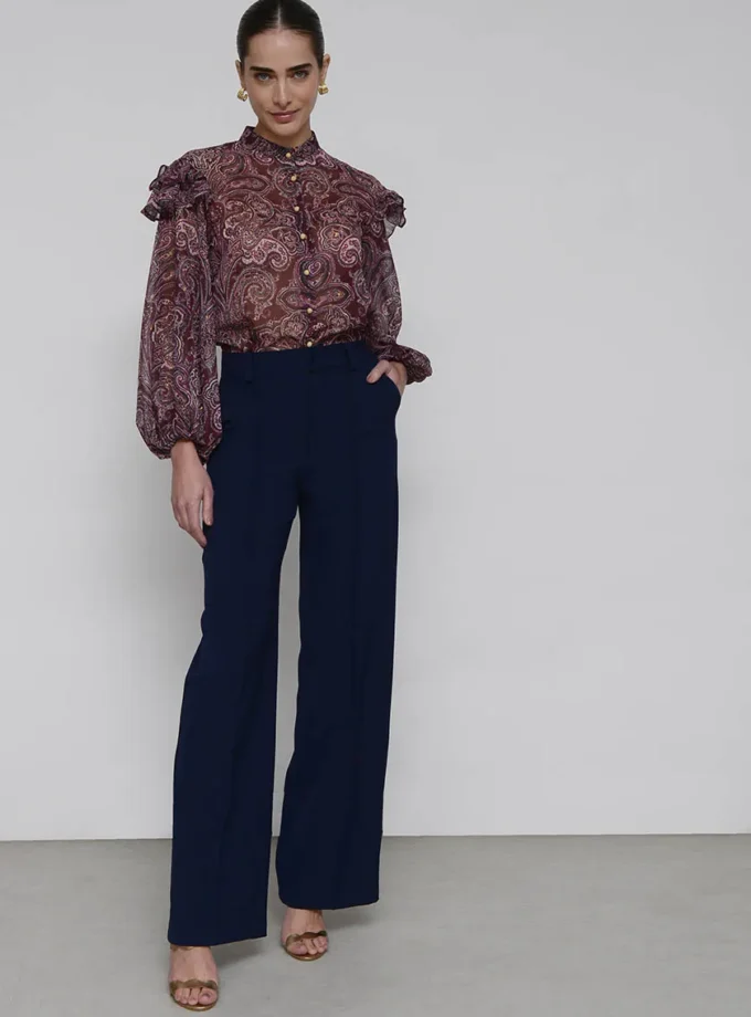 Adele Purple Print Shirt