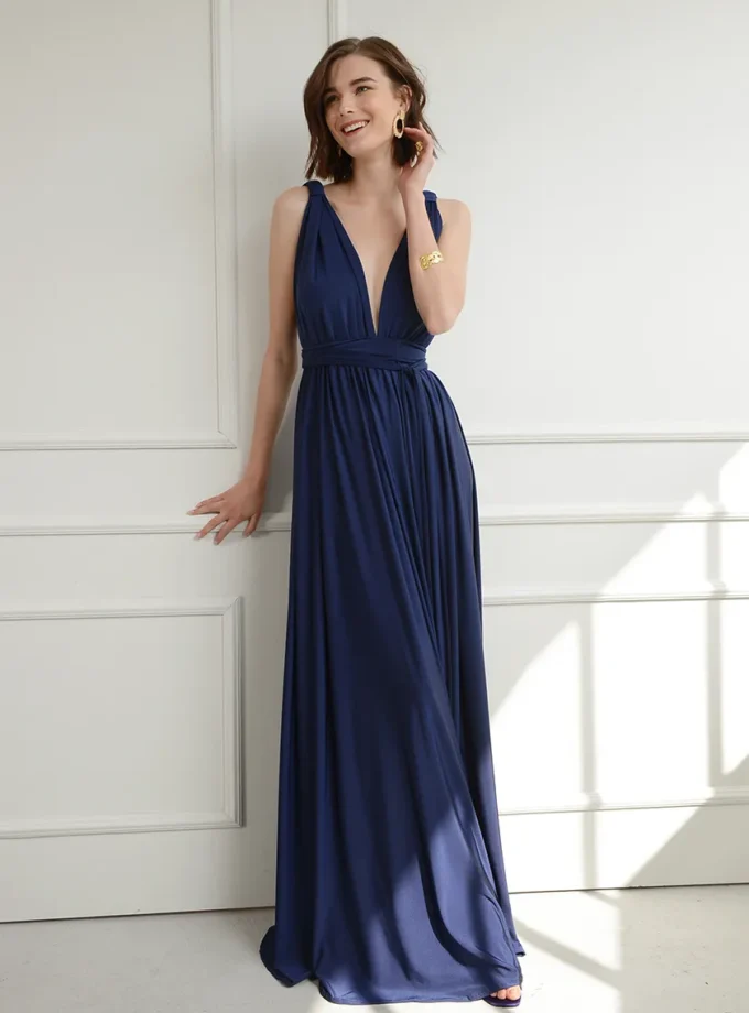 Crystal Dark Blue Dress