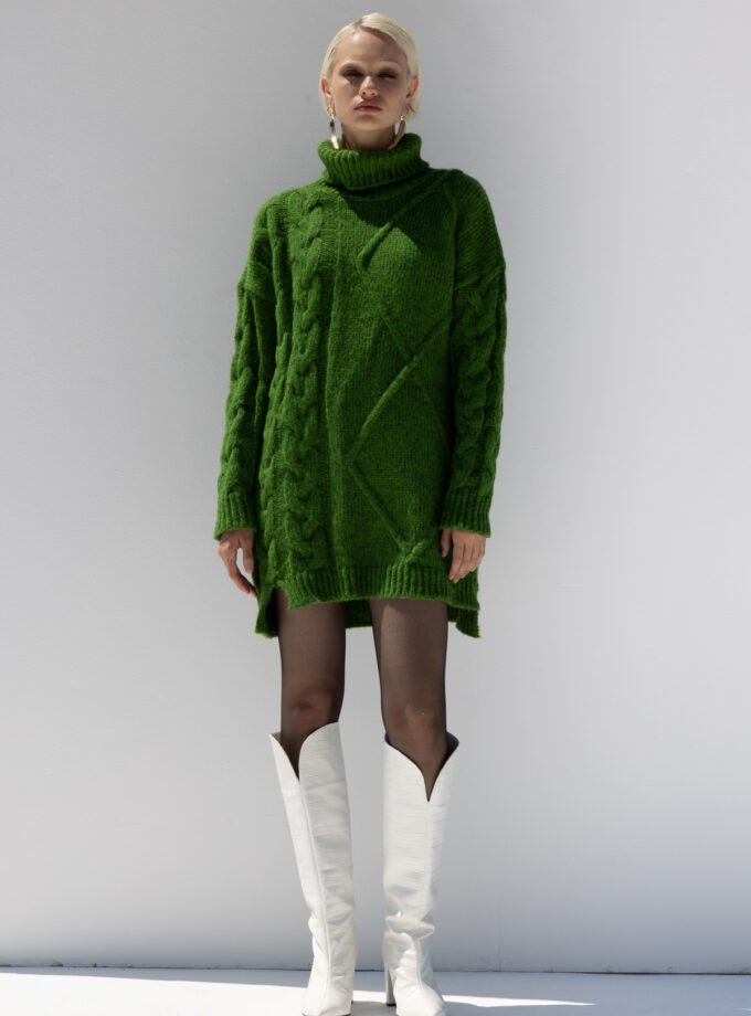 Anisha Green Knit Dress