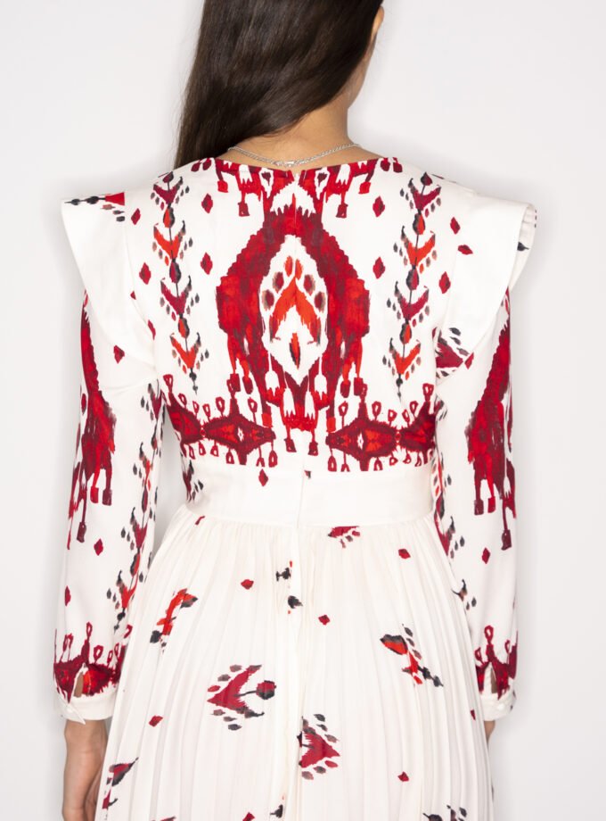 Dian Pleated Long Dress