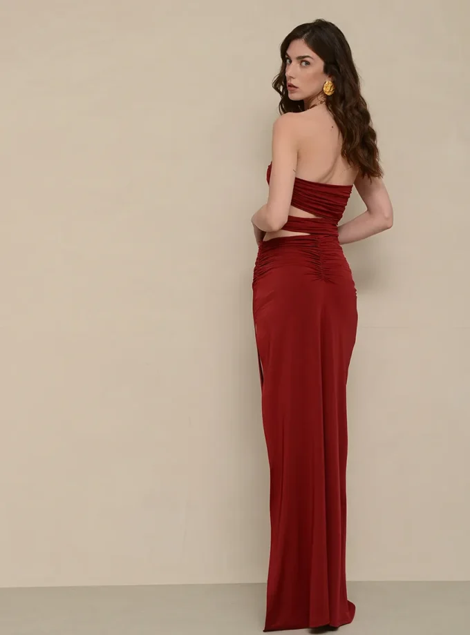 Aurelia Red Wine Dress