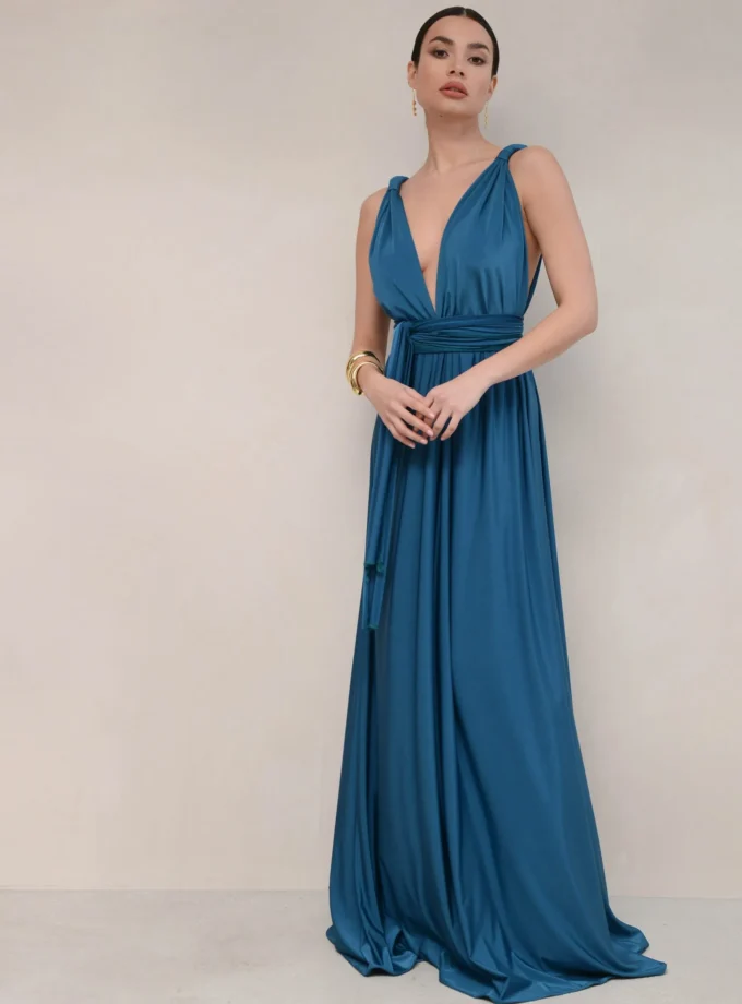 Crystal Petrol Dress