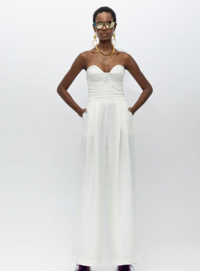 Syros White Jumpsuit