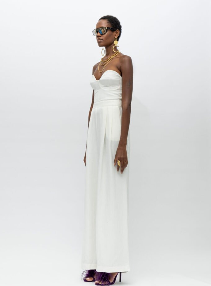 Syros White Jumpsuit