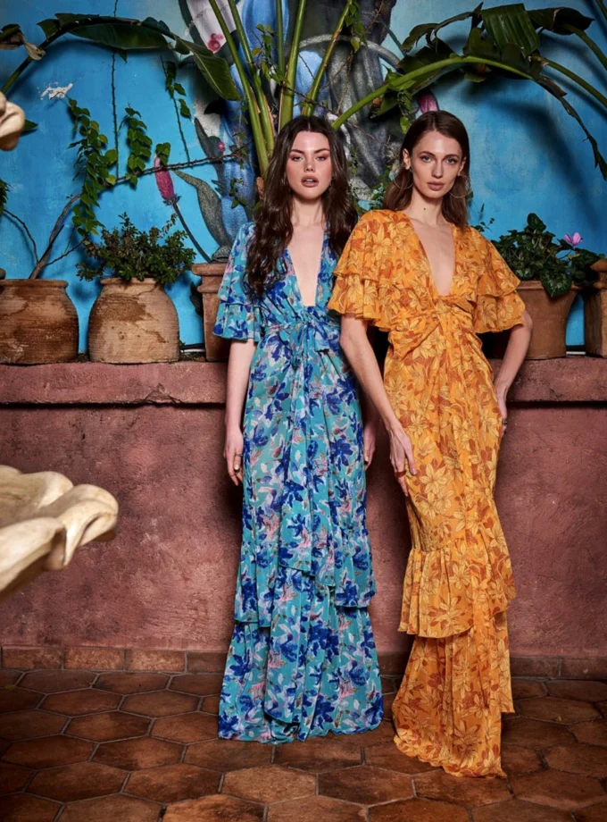 Palmland Kimono Dress