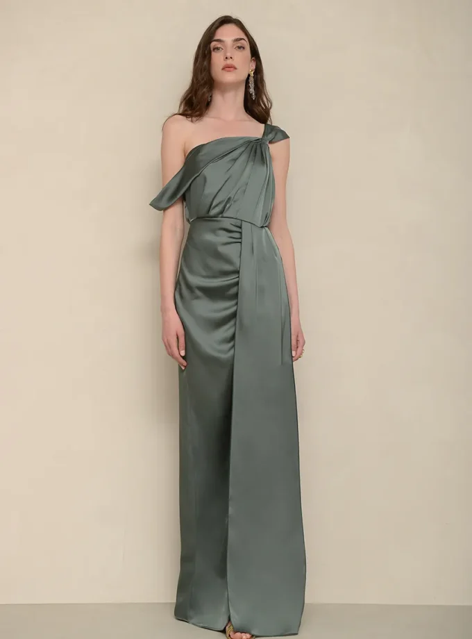 Nadine Dark Chaki Dress