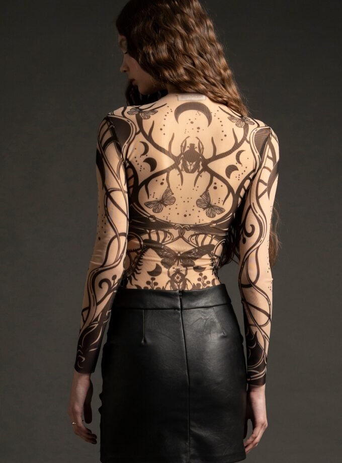 Zibata Short Skirt-Black Eco Leather