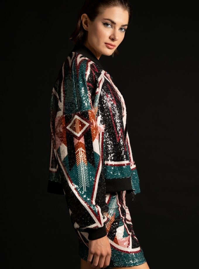 Celestial Bomber-Sequin