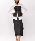 metro black stripes top