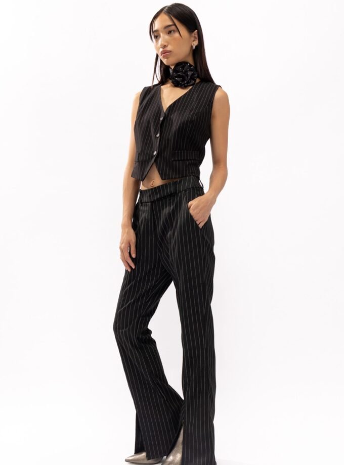Midtown Black Stripes Pants