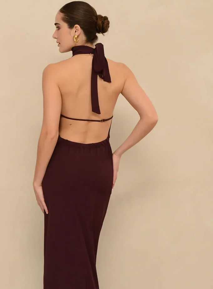 Margot Bordeaux Dress