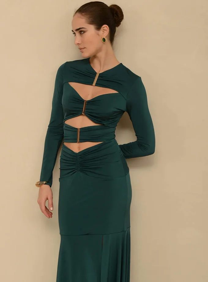 Arianna Dark Green Dress