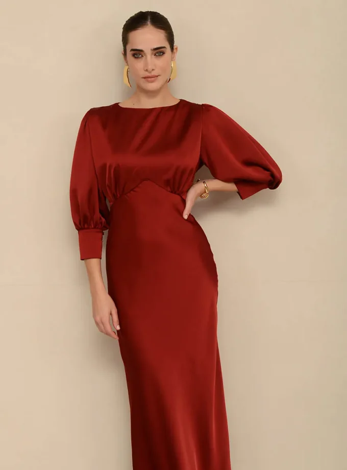 Harlow Red Wine Dress