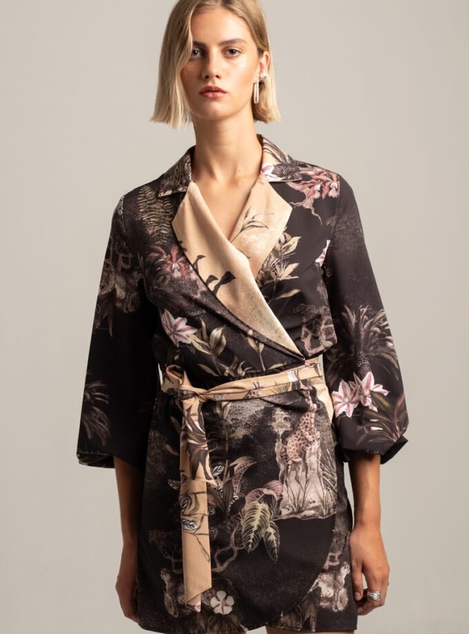 Relic Wrap Mini Dress