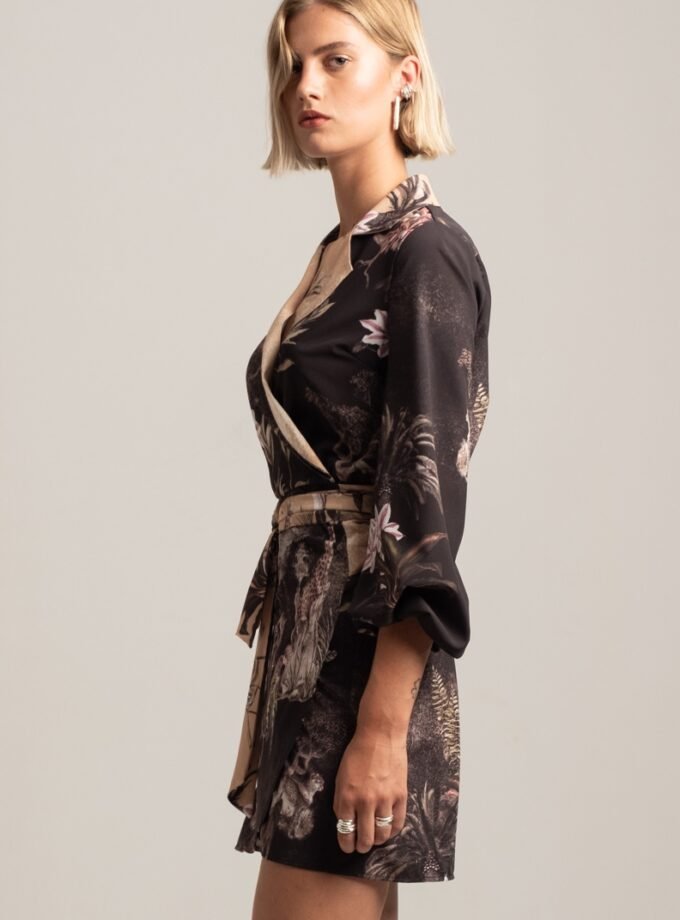 Relic Wrap Mini Dress