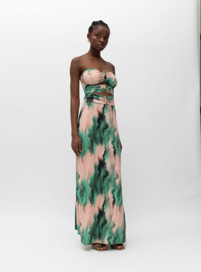 Jacinta Green Pink Dress