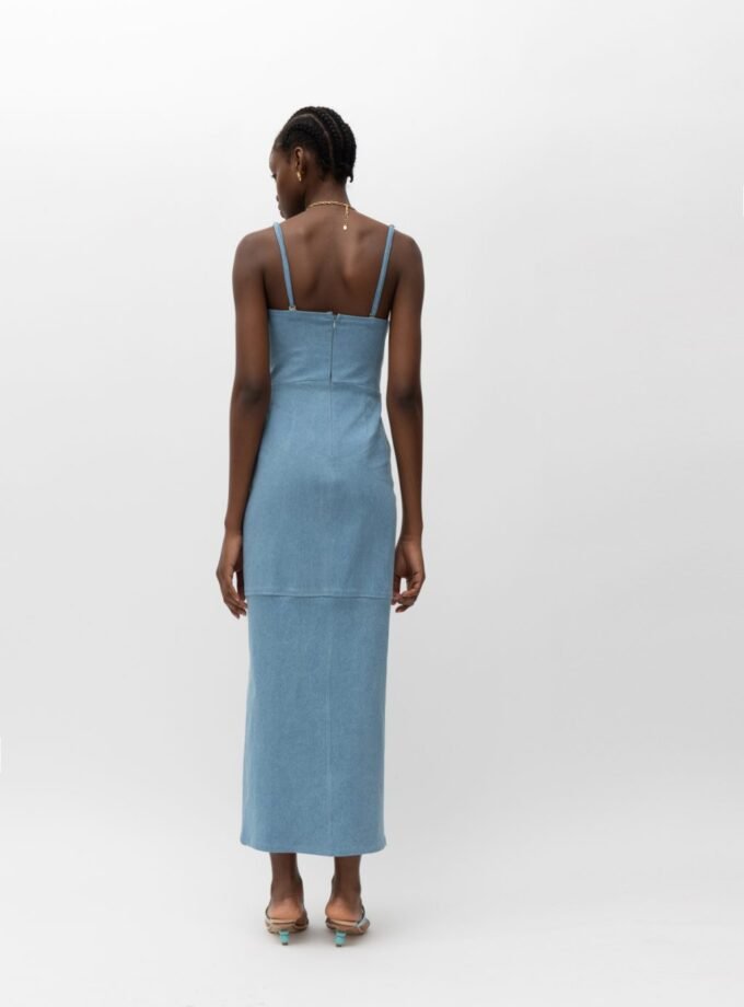 Shadia Light Blue Denim Dress