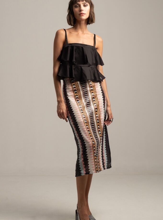 Lucid Sequin Midi Skirt