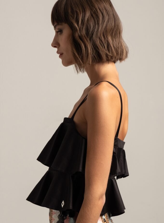 Twirl Cotton Popline Top