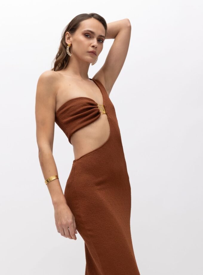amazon brown dress mallory the label