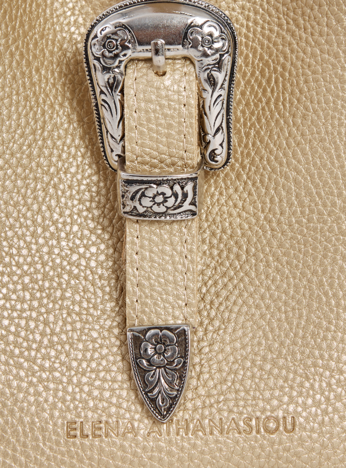 Belt Up Tiny Bag Gold