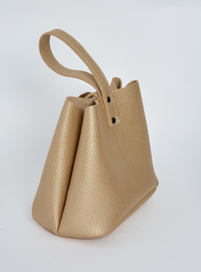 Belt Up Tiny Bag Gold