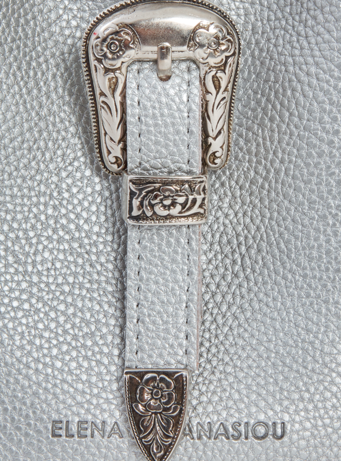 Belt Up Tiny Bag Silver