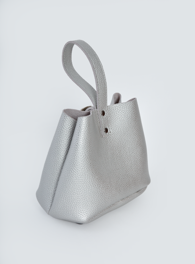Belt Up Tiny Bag Silver