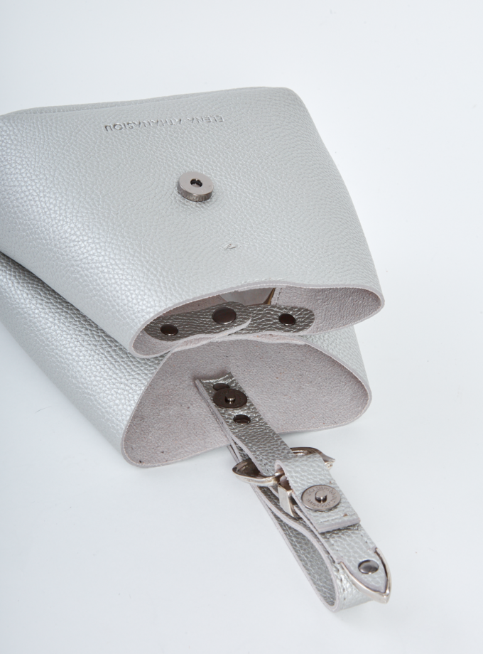 Belt Up Tiny Bag Silver