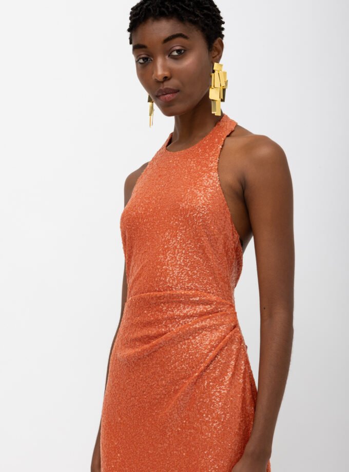 Naisha Orange Dress
