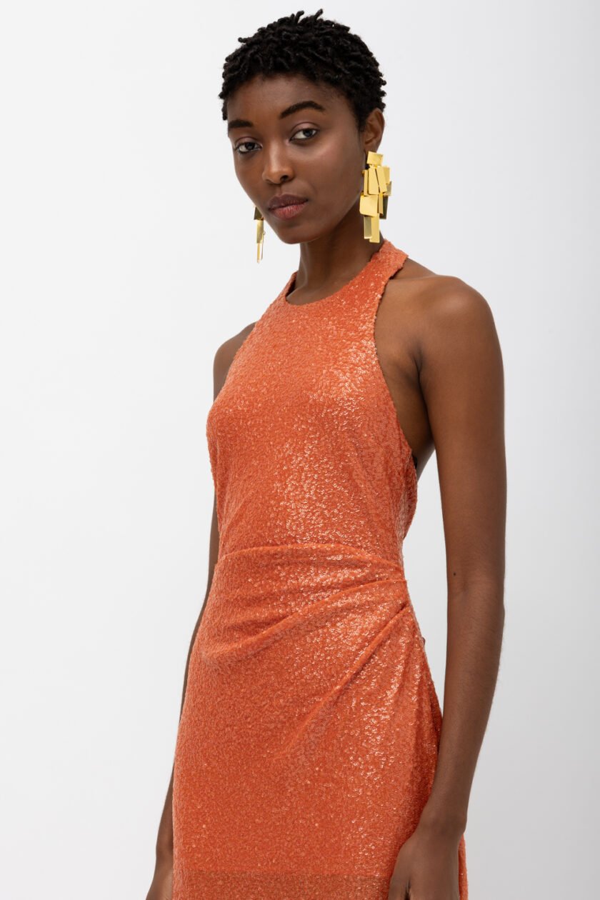Naisha Orange Dress - Image 2
