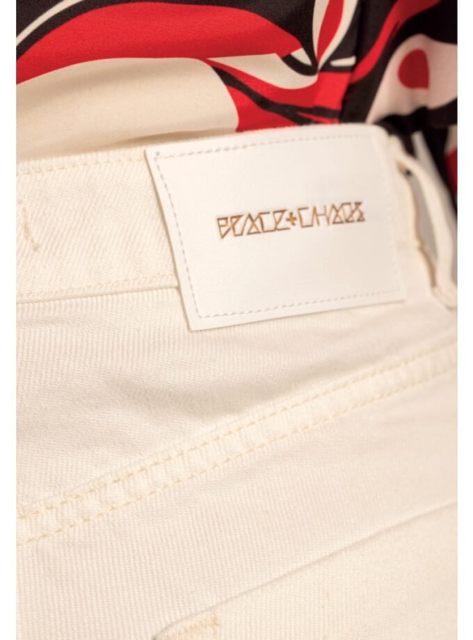 Karmic Denim Pants White - Cotton