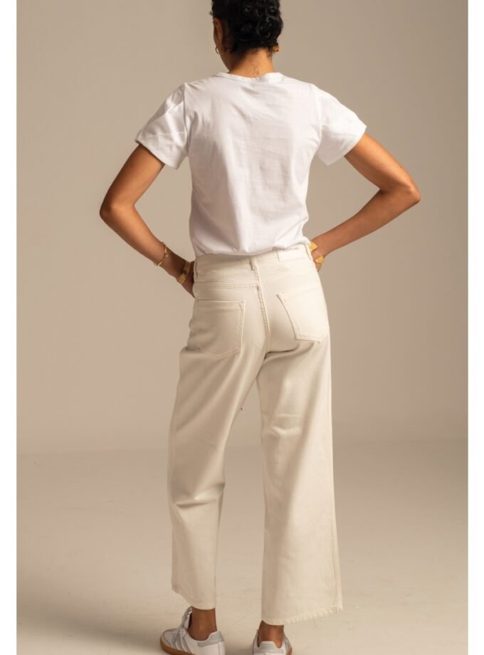 Karmic Denim Pants White - Cotton