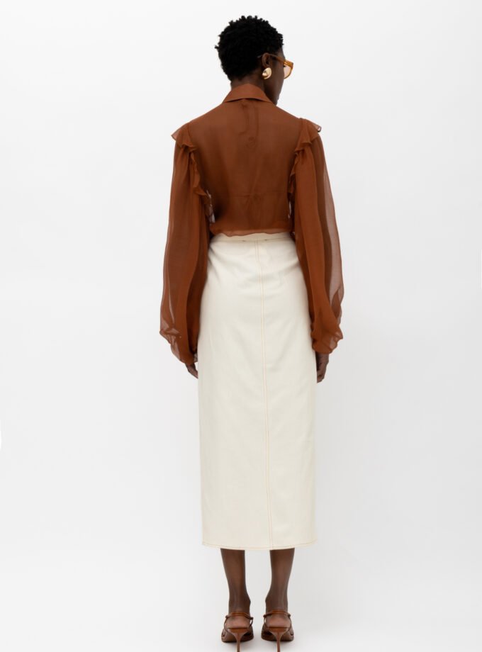 Electra Silk Shirt Brown