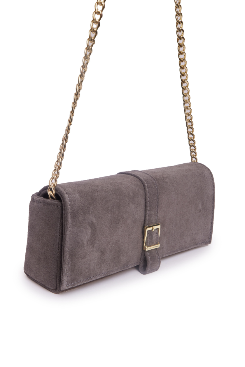 Feminine Clutch Small Dark Grey