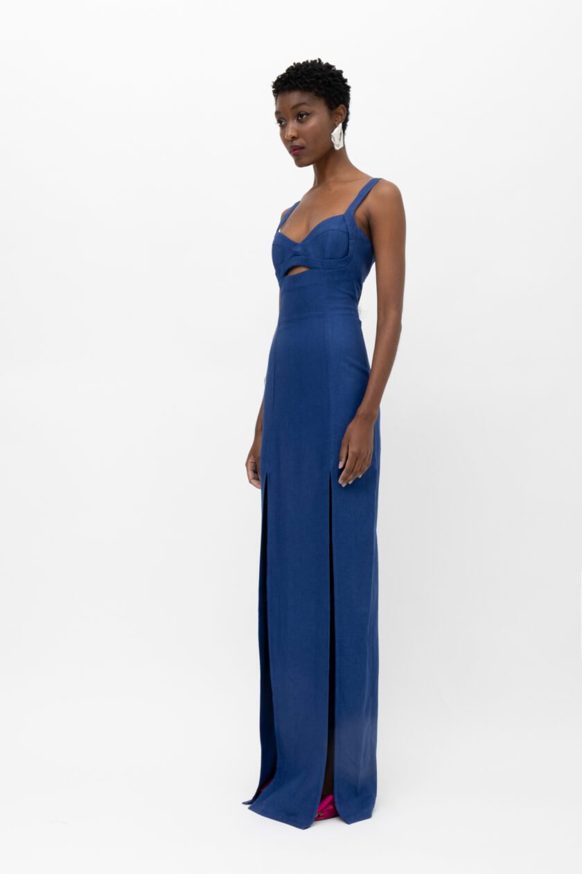 Kora Blue Dress - Image 3