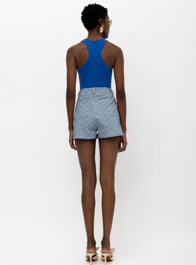 Zenzi Monogram Denim Shorts