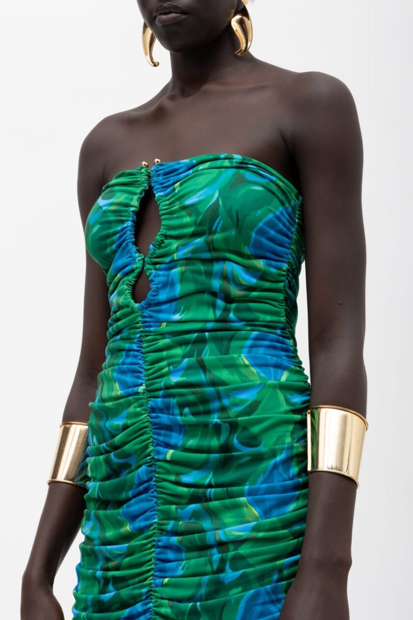 Maisha Green Dress - Image 3