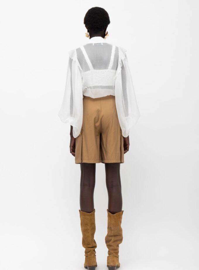 Electra Silk Shirt White