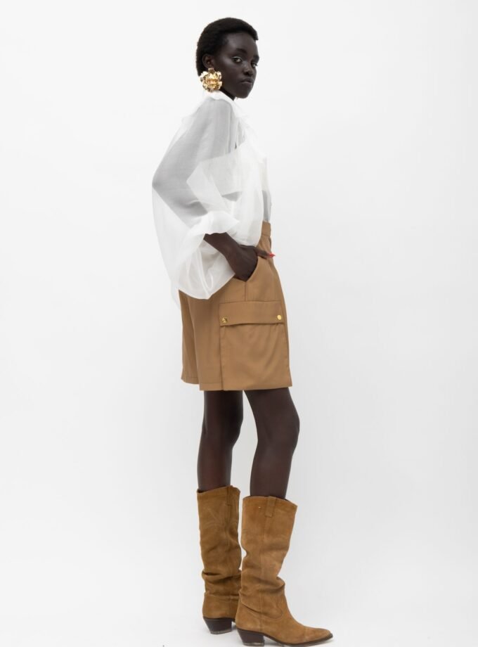 Electra Silk Shirt White