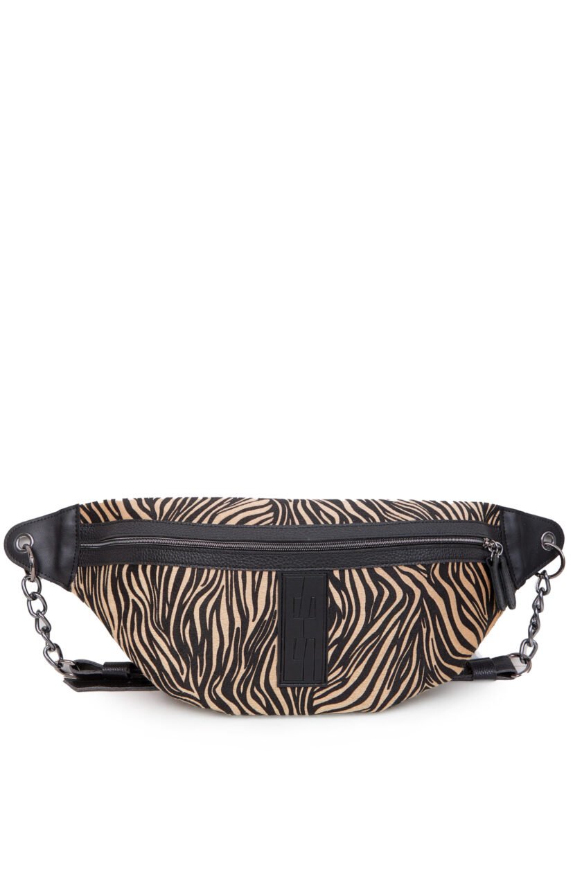In The Name Body Bag Zebra Brown
