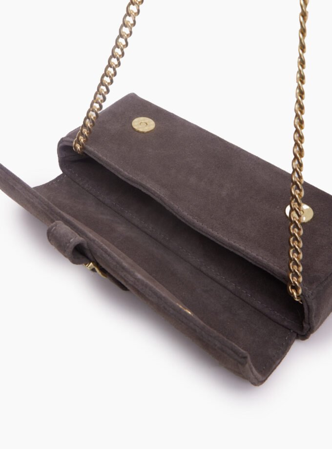 Feminine Clutch Small Dark Grey