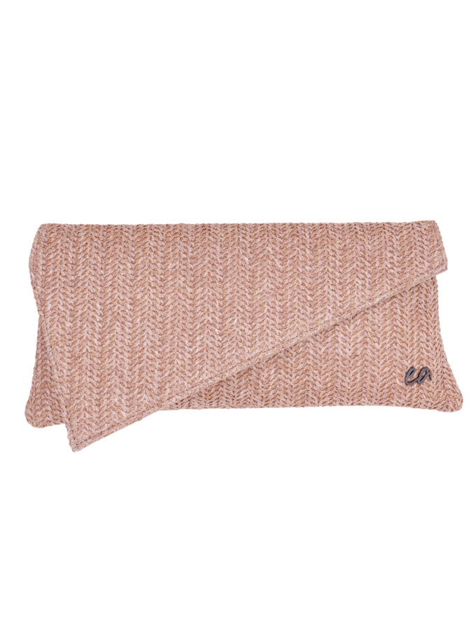 Cap Clutch Straw Pink