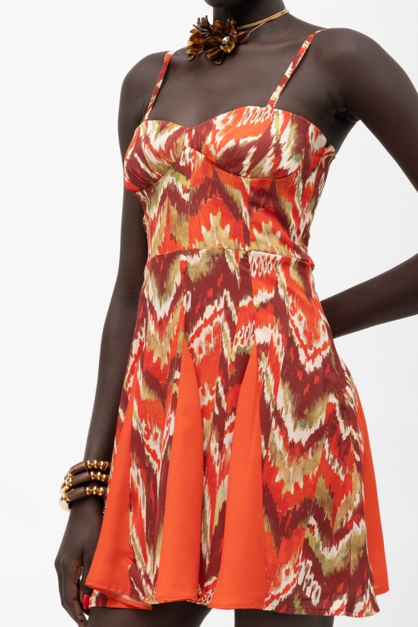 Lupisa Orange Dress - Image 4