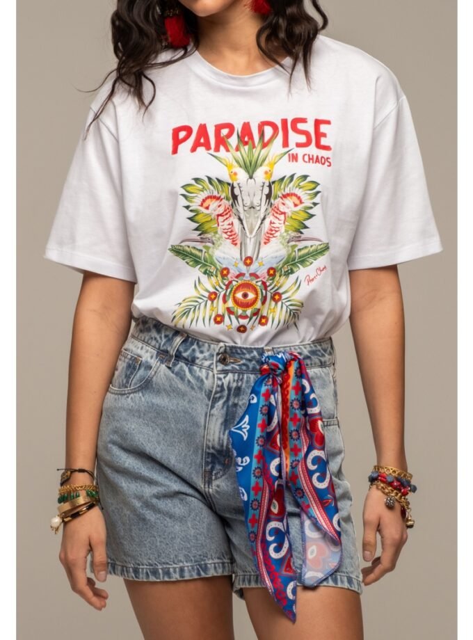 Karmic Denim Shorts Blue