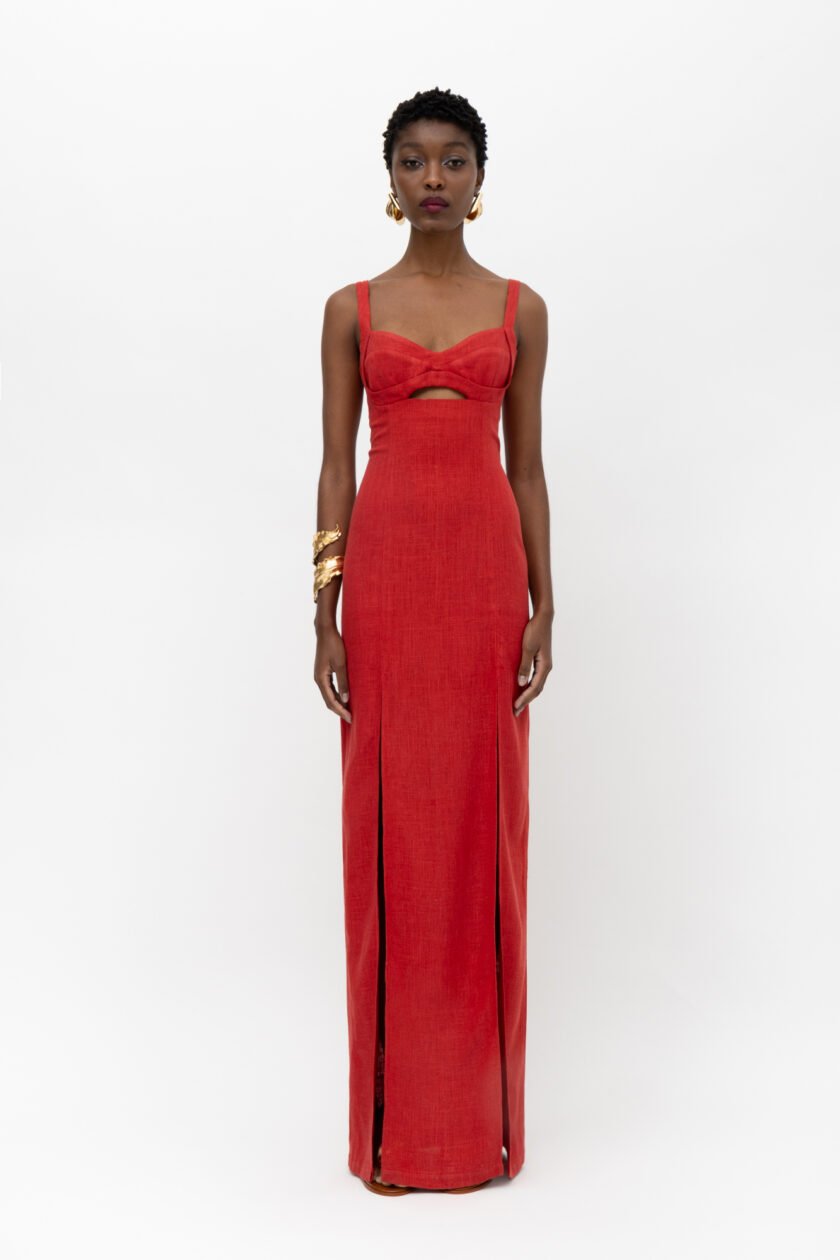 Kora Red Dress - Image 3